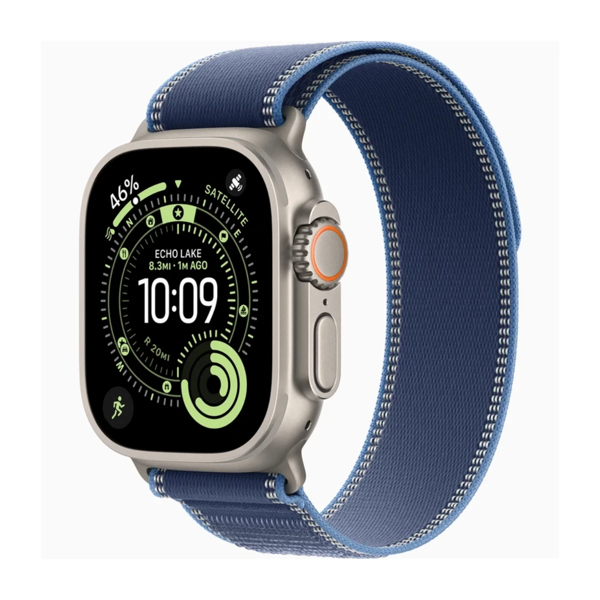 اپل واچ Ultra 3 سایز 49mm تیتانیوم طبیعی با بند Trail